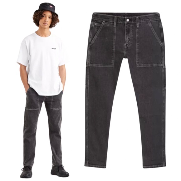 Levi’s 502™ HI-BALL UTILITY JEANS Perfect 10 Black {Levi’s Japan) A20510001 - Picture 4 of 12